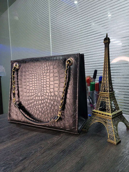 How to Style Croc-Textured Bags with Eastern and Western Outfits | The Raani Closet
